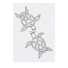 'Turtles' Temporary Tattoo - Water Resistant, Skin-Safe, Non-Toxic Transfer (TO00063929)