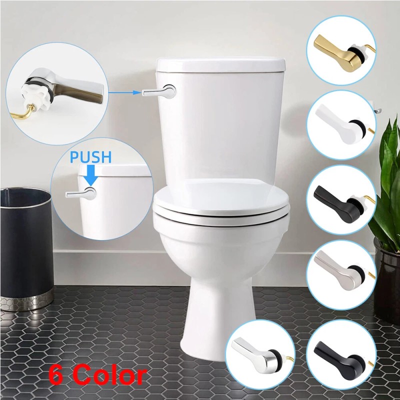 Hibbent Toilet Tank Flush Lever Replacement, Universal Front Mount Handle