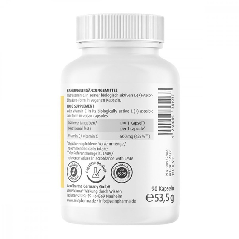 VITAMIN C 500 mg Kapseln 90 St