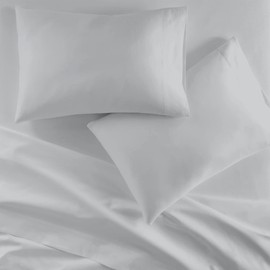 EKOSCIOUS 100% Tencel Pillow Cases, 2 Pack, Grey 50x75cm, 300 Thread Count, Comfy Luxurious Soft Pillowcases, Standard Size