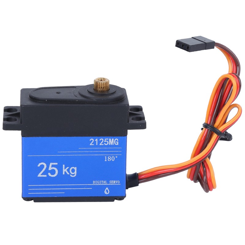 25KG Waterproof Digital Servo 180 Degree Metal Gear with Arm