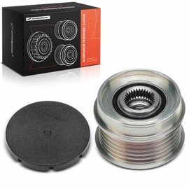 A-Premium Alternator Freewheel Clutch Pulley Compatible with Ford Escape 2005-2007, Focus 2005-2007 & Mazda Tribute 2006, 2.0L 2.3L, 6 Grooves Clockwise