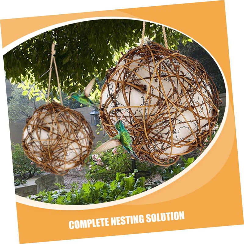 BESPORTBLE Garden Hummingbird Feeder Bird Toys Nesting Box DIY Nesting