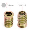 40Pcs 3/8"-16 x 25mm Threaded Inserts for Wood Furniture Screw