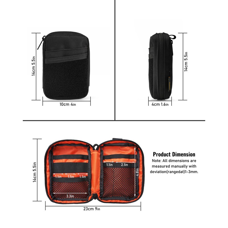 VIPERADE VE26 EDC Pouch, Small EDC Organizer Pouch, Men's EDC