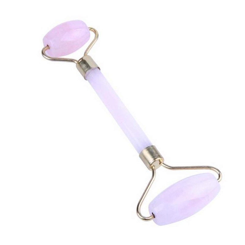 YISHUI Natural Rose Quartz Massage Jade Roller Massager Natural Ball
