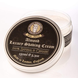 Organic Shaving Cream Almond Sweyn Forkbeard 150ml - 100% Organic Shaving Cream for Men Made in London
