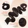 Elailite Wavy Tape in Hair Extensions Human Hair Body Wave