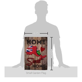 Ornament Collection Canada Provinces Ontario Home Sweet Garden Flag-Set with Stand Canadian Territories Region Country Particular Area House Banner Small Yard Gift Double-Sided, Made in USA