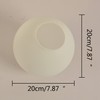 BAODEN Pantalla de cristal para lámpara de pared moderna con