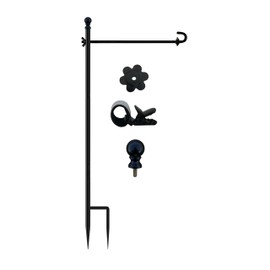 LCCBRO Garden Flag Holder Stand for Outside 12 x 18 Heavy Duty, Small Flag Holders for Yard and Garden, Last Flag Stand You’ll Ever Need (1)