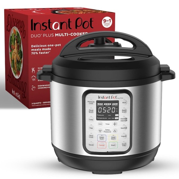 Instant Pot Duo Plus 9-in-1 Multicooker, Pressure Cooker, Slow Cook,