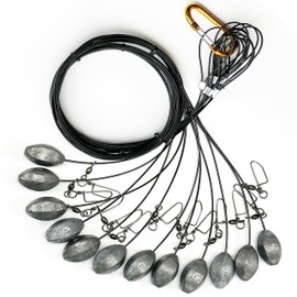 Scopaven Texas Rig 6oz-48 Inch, Tangle-Free Duck Decoy Weights 12-Pack, Duck Decoy Rigs, Decoy Anchors for Duck Hunting Outdoors