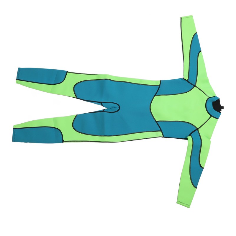 Kids Wetsuit Green Long Sleeve 2.5MM Warm Keeping UV Protection