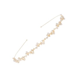 WeddHuis 1 Piece Bridal Hair Jewellery Tiara Girls Headband Crowns - Fairy Headpiece, Medieval Headpiece, Bridal Jewellery Gold Silver, Communion Confirmation Hair Accessories