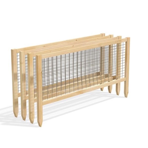 Greenes Fence RCCG4PK CritterGuard Cedar Garden Fence, Pack of 4,