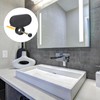 uxcell Mirror Clips, 4Pcs - Zinc Alloy Oval Mirror Holder
