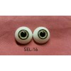 Pabol (SEL15) "Baby Green" 22MM Half Round Acrylic Doll Eyes