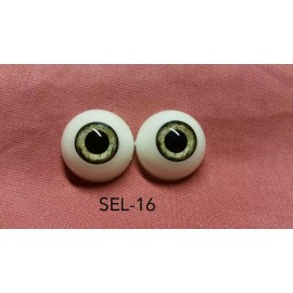 Pabol (SEL15) "Baby Green" 22MM Half Round Acrylic Doll Eyes