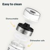 SILBERTHAL Glass Salad Dressing Shaker 300ml with Printed Recipes