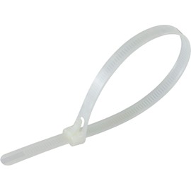 120 lbs Reusable Cable Ties 100 Pack, 200 mm x 7.6 mm Releasable Zip Ties White, 8 inch Premium Nylon Plastic Tie Wraps, Heavy Duty Self Locking Cable Ties UV Resistant for Tidy Wires Workshop Garden