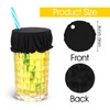 SHENLIU 10PCS Drink Cover Scrunchie with Straw Hole, Drink Covers