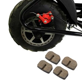 Disc Brake Pad Set, 4 x Disc Brake Shoes Rear Pad Set Ceramic Replacement for Motovox MBX10 MBX11 79CC Mini Bike Go Kart Scooter