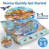 iPlay, iLearn Toddlers Noah's-Ark Wooden Animal Puzzles, Kids Floor Puzzles