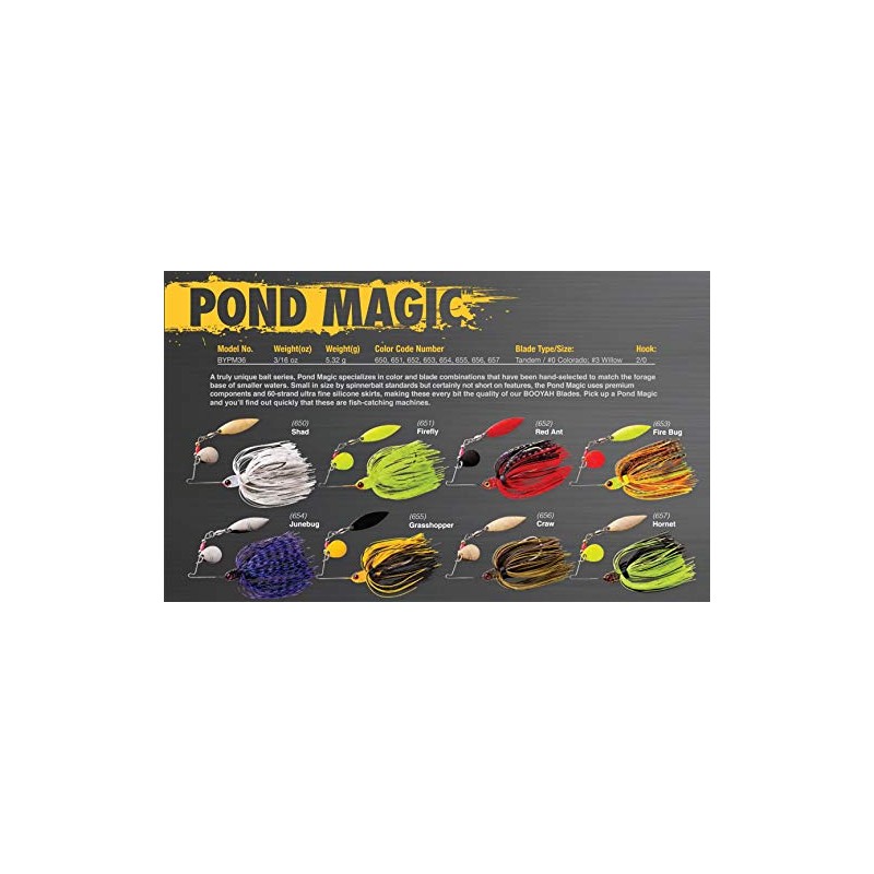 Booyah Pond Magic Small-Water Spinner, One Size (BYPM), Craw