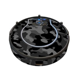 MightySkins Skin Compatible with Shark Ion Robot 750 Vacuum Minimal Coverage - Black Camo | Protective, Durable, and Unique Vinyl wrap Cover | Easy to Apply, Remove | Made in The USA