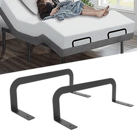 TOPINCN Paquete de 2 Topes Deslizantes para Colchón, Barra de Retención de Colchón de Metal para Camas Ajustables, Estabilizadores de Colchón de Metal para Marco de Cama de Metal