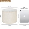 Beige Drum Lamp Shade, 13" Top x 13" Bottom x