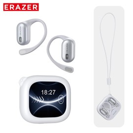 ERAZER XF38 OWS Wireless Bluetooth Earbuds HIFI Sound Quality Music Headphones for Gaming Travel Sports,Wireless Remote Control Built-in Mic - Colour: White