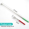 HSIXHAF 5 Pieces Back Scratcher, Telescopic Back Scratcher, Stainless Steel
