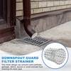 PATIKIL Gutter Guard Filter 2"-1.6", 2 Pcs PVC Termination Cap