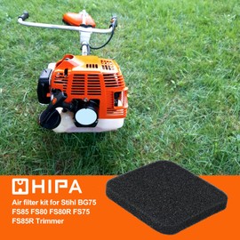 Hipa FS85 Air Filter Primer Bulb Kit for Sthil FS 85 FS80 BG72 BG75 FS75 FS80R HS80 HS85 HT75 String Trimmer WeedEater Brushcutter Model Parts Replace 4137-124-2800 4137-124-1500 Air Filter