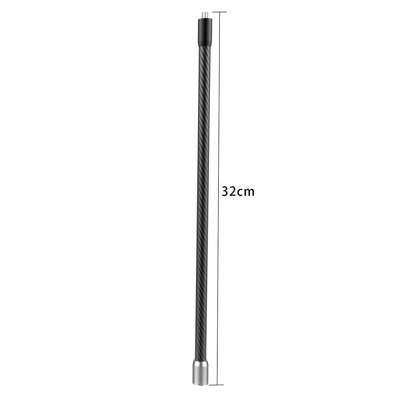 CS PRIORITY 12cm/22cm/32cm Carbon Fiber Extended Invisible Selfie Stick for