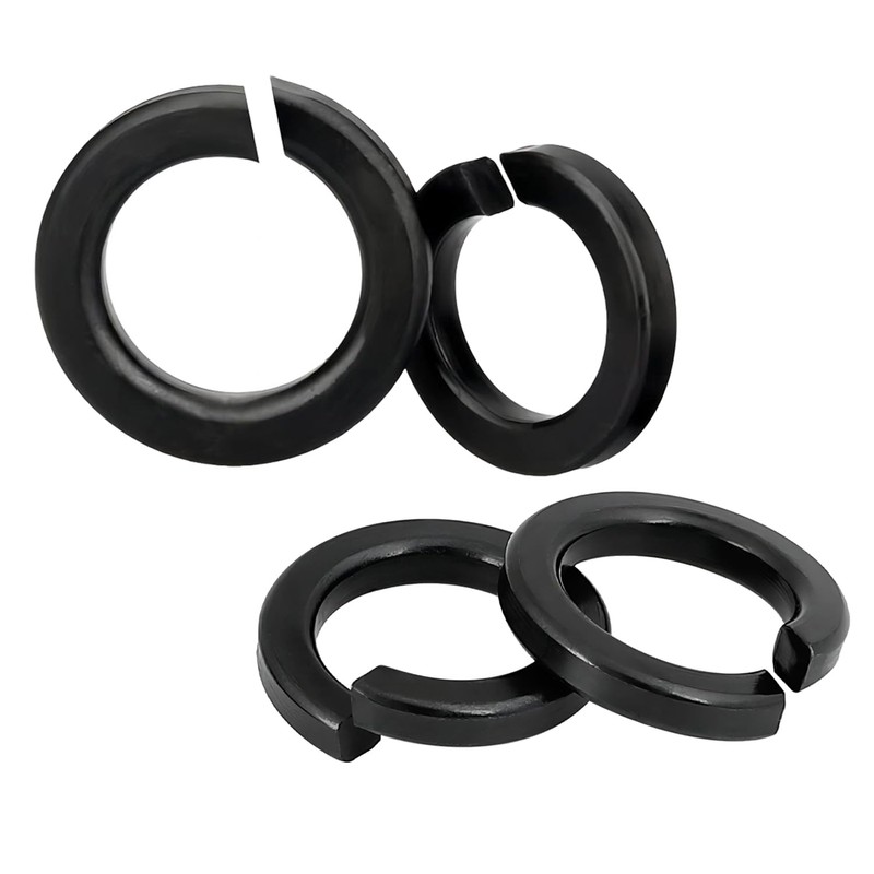 Qrity M4 Spring Lock Washer, Single Coil Square Section Washer,