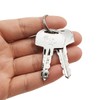 XYQMLY 5 Pcs 601 Ignition Key, Heavy Duty, Stainless Steel,