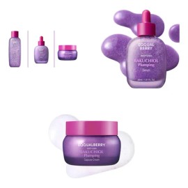 Kit Eqqualberry: Crema Bakuchiol 50ml + Sérum Bakuchiol 30ml + Tónico Bakuchiol 150ml