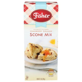 Fisher Scone Mix, Cranberry Orange, 12 OZ (Pack of 6)