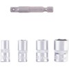 Original Einhell Socket Spanner Set with Adapter, 5 Pieces, 7-13