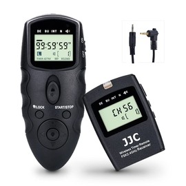 JJC Wireless Remote Control Wired Shutter Release Cord Intervalometer Timer Compatible with Panasonic DC-G9 DC-S5 S1 S1R S1H DMC-GH7 GH7 GH5 GH4 GH3 GH2 GH1 G10 G7 G6 FZ2000 FZ1000 FZ300 FZ200