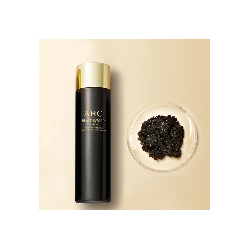 AHC Black Caviar 3-Piece Basic Set (Toner + Lotion +