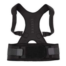Back Braces Posture Corrector Magnetic Therapy Posture Corrector Brace Adjustable Shoulder Support Belt NO Slouching YSJ (Color : Black, Size : S)
