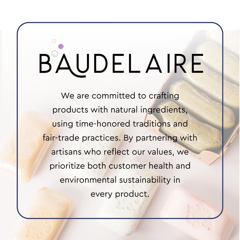 Baudelaire Exfoliating Mint Loofa Soap - Natural Fragrance - Hydrating
