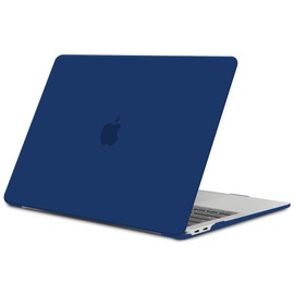TECOOL Case Compatible with MacBook Air M1 (A2337) / MacBook Air 13 Inch Retina 2020 2019 2018 (A2179 A1932), Ultra Thin Protective Hard Shell Case, Navy Blue