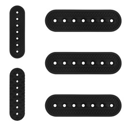 Gosknor 3pcs Hat Extender with Holes, Reusable Cap Size Extender Adjustable Hat Strap Replaceable Hat Extender Straps Snapback Snap Extender for Hats for Women Men(Black)