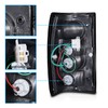 AmeriLite Black Euro Tail Lights for 1986-1993 Mazda B2000 Seried