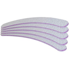 Pack of 5 Professional Zebra Files Banana 180/240 - Nail File Ergonomic File Zebra - Made in Germany